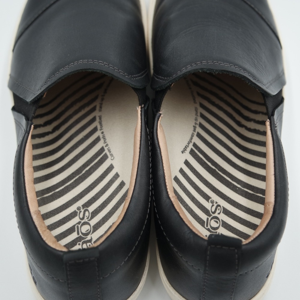 Taos Twin Gore Lux Black Leather Slip On Sneakers TGX-14078 Women's Size 9.5 - Picture 7 of 8
